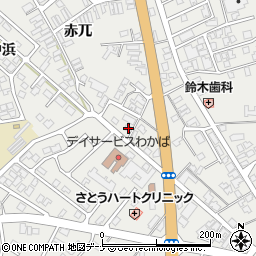 秋田県由利本荘市石脇赤兀1-233周辺の地図