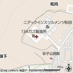 秋田県由利本荘市大浦蛇持26-6周辺の地図