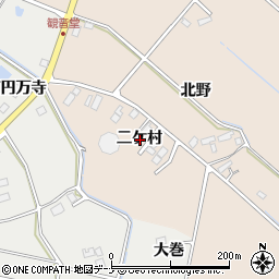 岩手県花巻市膝立二ケ村周辺の地図