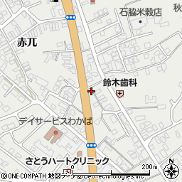 秋田県由利本荘市石脇赤兀4周辺の地図
