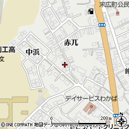 秋田県由利本荘市石脇赤兀1-530周辺の地図