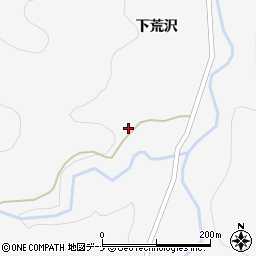 秋田県大仙市南外下荒沢23周辺の地図
