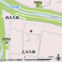 秋田県大仙市藤木（乙大久保）周辺の地図