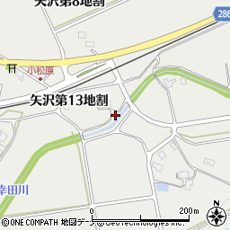 岩手県花巻市矢沢第１３地割48周辺の地図