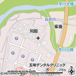 秋田県由利本荘市川口川原周辺の地図