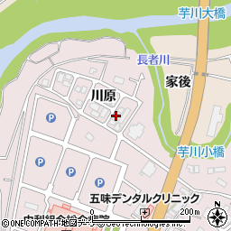 秋田県由利本荘市川口（川原）周辺の地図
