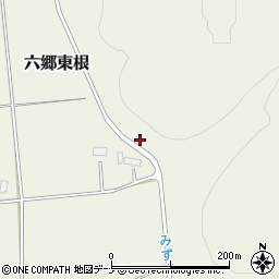秋田県美郷町（仙北郡）六郷東根（蛇沢）周辺の地図