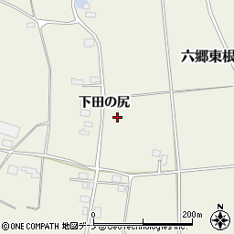 秋田県仙北郡美郷町六郷東根下田の尻周辺の地図