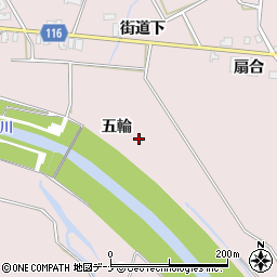 秋田県大仙市藤木五輪周辺の地図