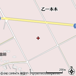秋田県大仙市藤木乙一本木周辺の地図