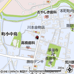 ＥＮＥＯＳ角間川ＳＳ周辺の地図