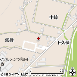 秋田県由利本荘市大浦蛇持73周辺の地図
