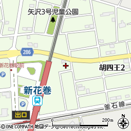 ニッポンレンタカー新花巻駅東口営業所周辺の地図