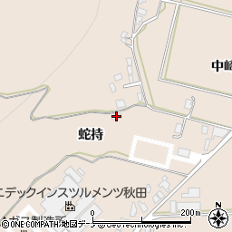 秋田県由利本荘市大浦蛇持155周辺の地図
