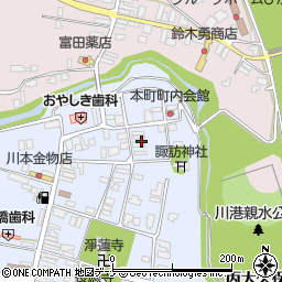 秋田県大仙市角間川町艮周辺の地図