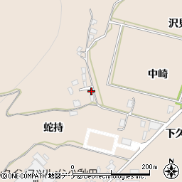 秋田県由利本荘市大浦蛇持734周辺の地図