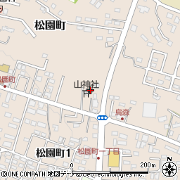 松園町四区コミュニティーセンター周辺の地図