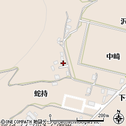 秋田県由利本荘市大浦蛇持733周辺の地図