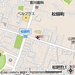 花巻松園町簡易郵便局周辺の地図