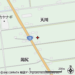 秋田県仙北郡美郷町天神堂天川周辺の地図
