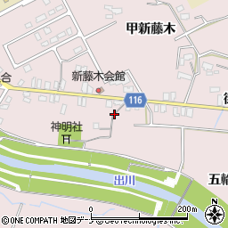 川西六郷線周辺の地図