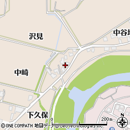 秋田県由利本荘市大浦中崎周辺の地図