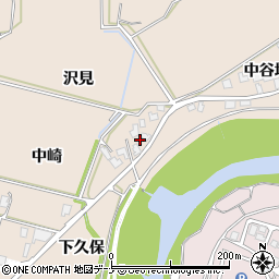 秋田県由利本荘市大浦（中崎）周辺の地図
