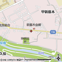 秋田県大仙市藤木乙新藤木32周辺の地図