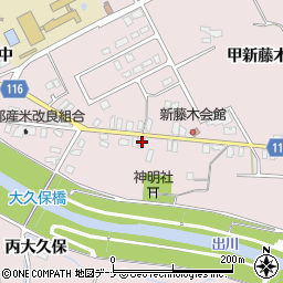 秋田県大仙市藤木乙新藤木37周辺の地図