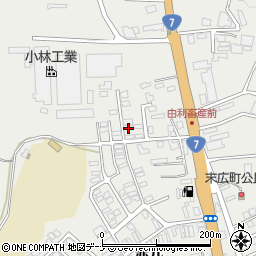 秋田県由利本荘市石脇赤兀1-444周辺の地図