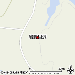 秋田県由利本荘市岩野目沢周辺の地図