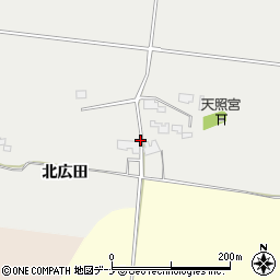 秋田県美郷町（仙北郡）南町（北広田）周辺の地図