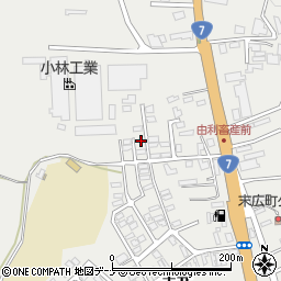 秋田県由利本荘市石脇赤兀1-439周辺の地図