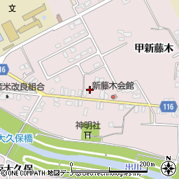 秋田県大仙市藤木乙新藤木97周辺の地図
