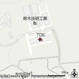 ＴＤＫ由利本荘本荘工場周辺の地図