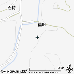 秋田県大仙市内小友福田40周辺の地図