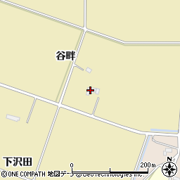 岩手県花巻市鍋倉谷畔周辺の地図