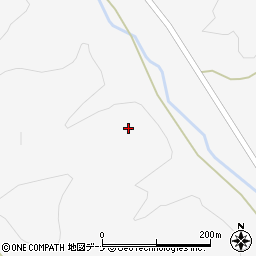 秋田県大仙市南外巣ノ沢冷水沢周辺の地図