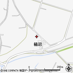 秋田県大仙市内小友桶沼4周辺の地図