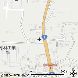 秋田県由利本荘市石脇赤兀1-126周辺の地図