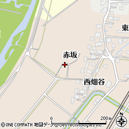 秋田県由利本荘市畑谷周辺の地図