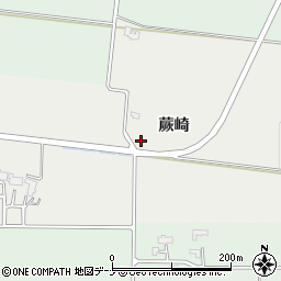 秋田県美郷町（仙北郡）南町（蕨崎）周辺の地図