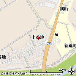 秋田県由利本荘市大浦上谷地周辺の地図