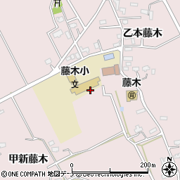 秋田県大仙市藤木（街道下）周辺の地図