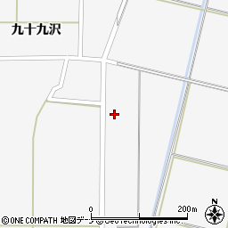 秋田県大仙市内小友新処周辺の地図