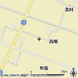 岩手県花巻市鍋倉（高畑）周辺の地図