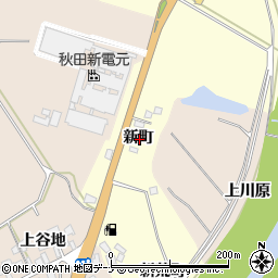 秋田県由利本荘市内黒瀬新町周辺の地図
