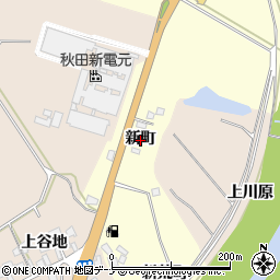 秋田県由利本荘市内黒瀬（新町）周辺の地図