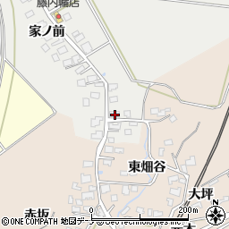 秋田県由利本荘市内越家ノ前148周辺の地図