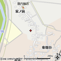 秋田県由利本荘市内越家ノ前161周辺の地図